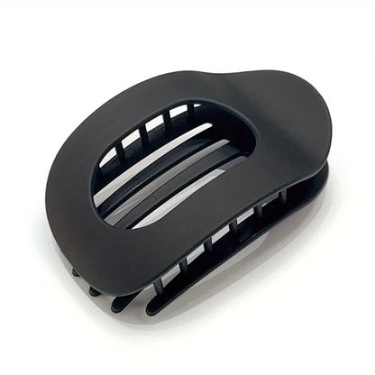 Oval Leopard Hair Claw Clip