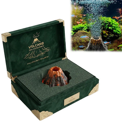 Aquarium Volcano Bubble Stone Ornament