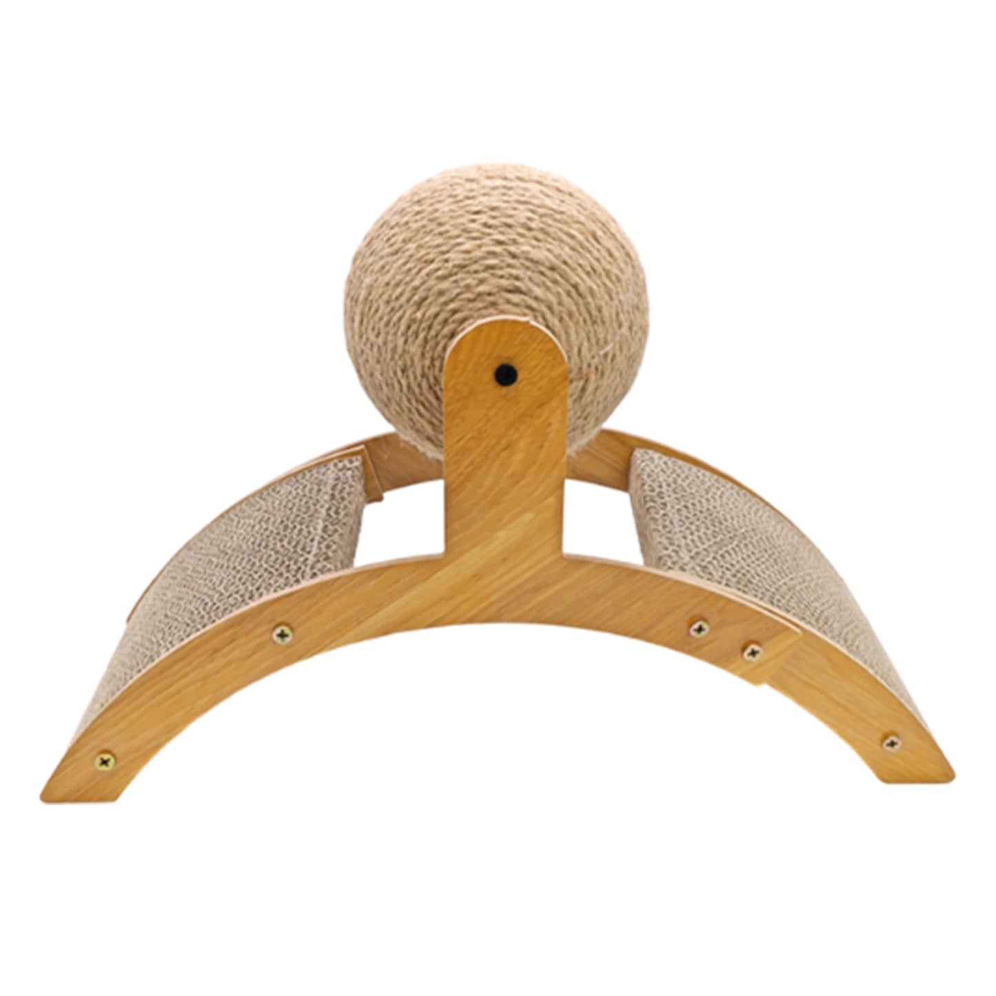 Interactive Sisal Cat Scratching Board with Spinning Ball