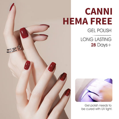 CANNI HEMA FREE Nail Gel Polish Set Semi Permanent