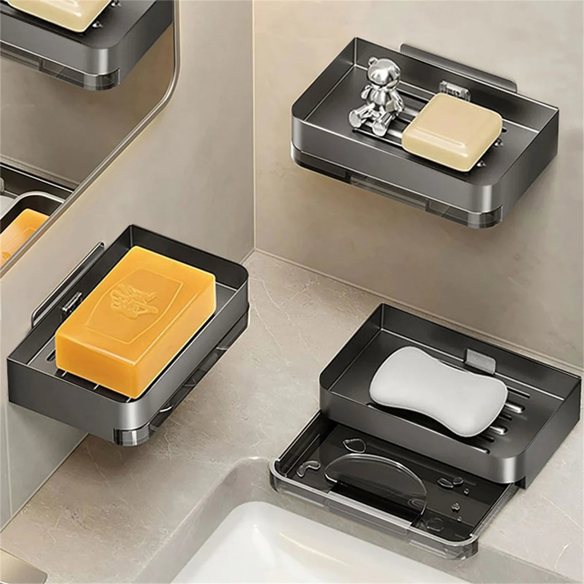 Wall-Mounted Bathroom Soap Dish