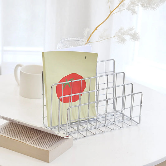 Iron Book Sorter & Magazine Organizer