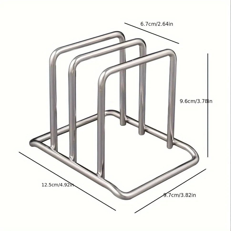 Stainless Steel Pot Lid & Cutting Board Organiser