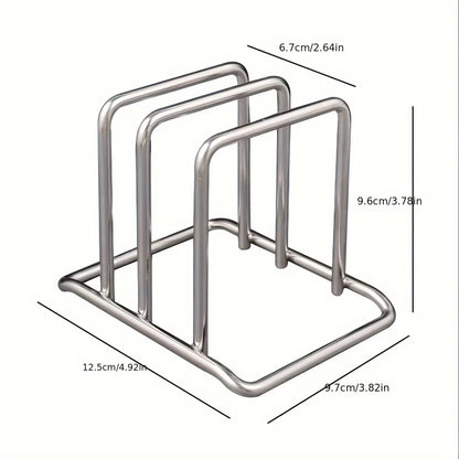 Stainless Steel Pot Lid & Cutting Board Organiser