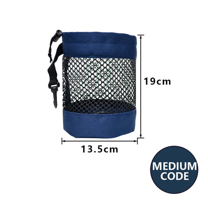Golf Ball Storage Bag with Drawstring Closure