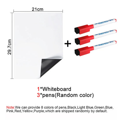 A4 Magnetic Dry Erase Whiteboard Sheet for Fridge