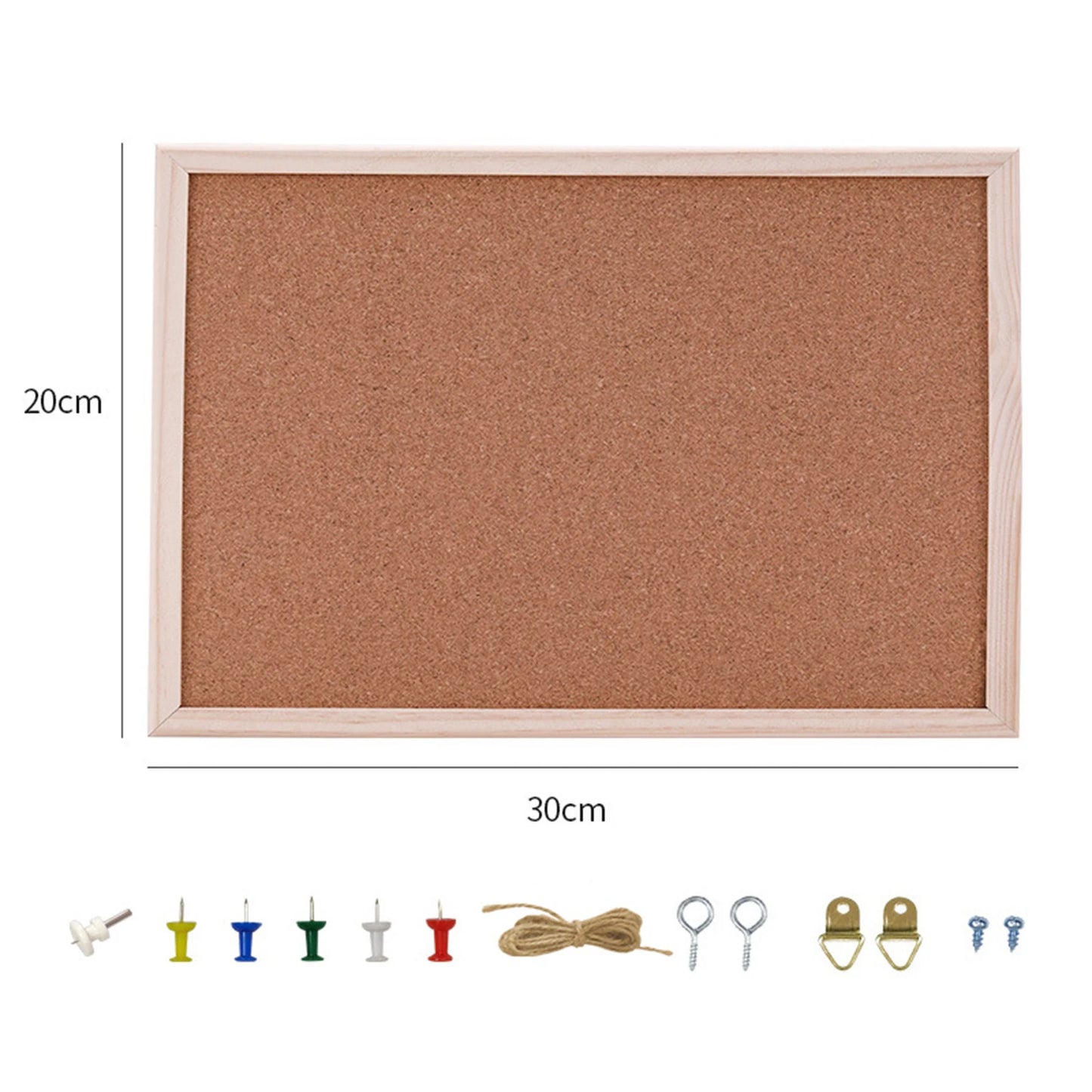 Wooden Cork Memo Board
