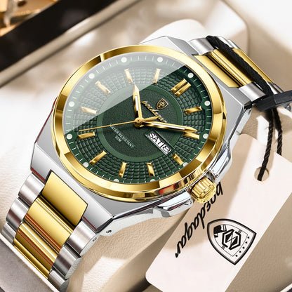 Men's Stainless Steel Quartz Business Watch