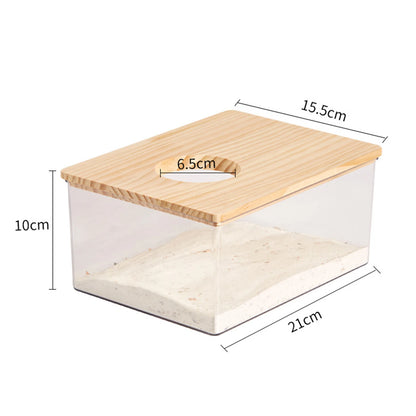 Acrylic Hamster Sand Bath House