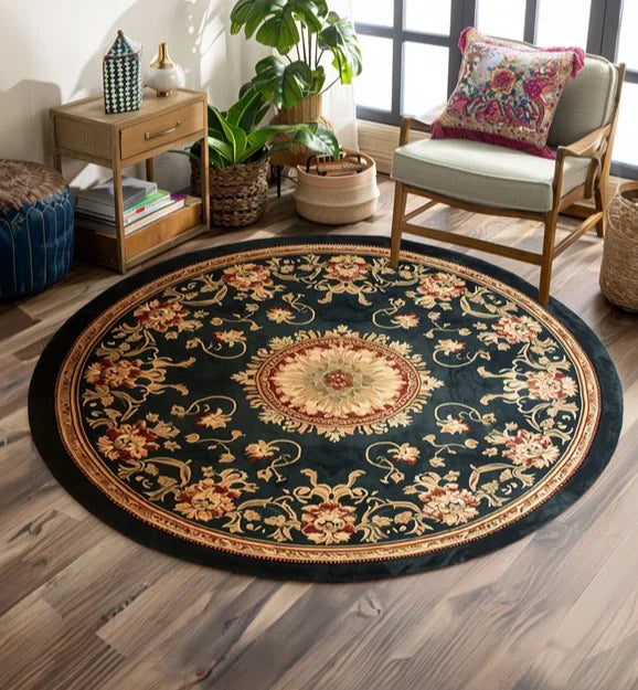Abstract Landscape Round Rug