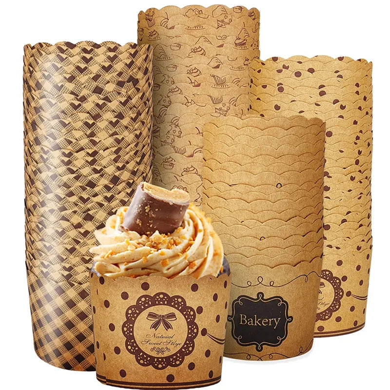 Kraft Paper Baking Cups for Cupcakes