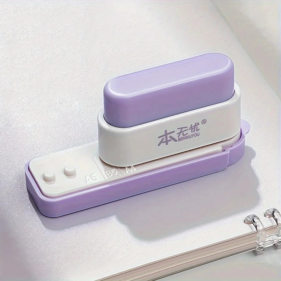 Compact 5-Hole Punch for Notebooks, Planners & Office Documents