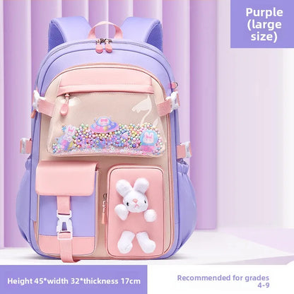 Girls Kawaii Lightweight Waterproof School Backpack