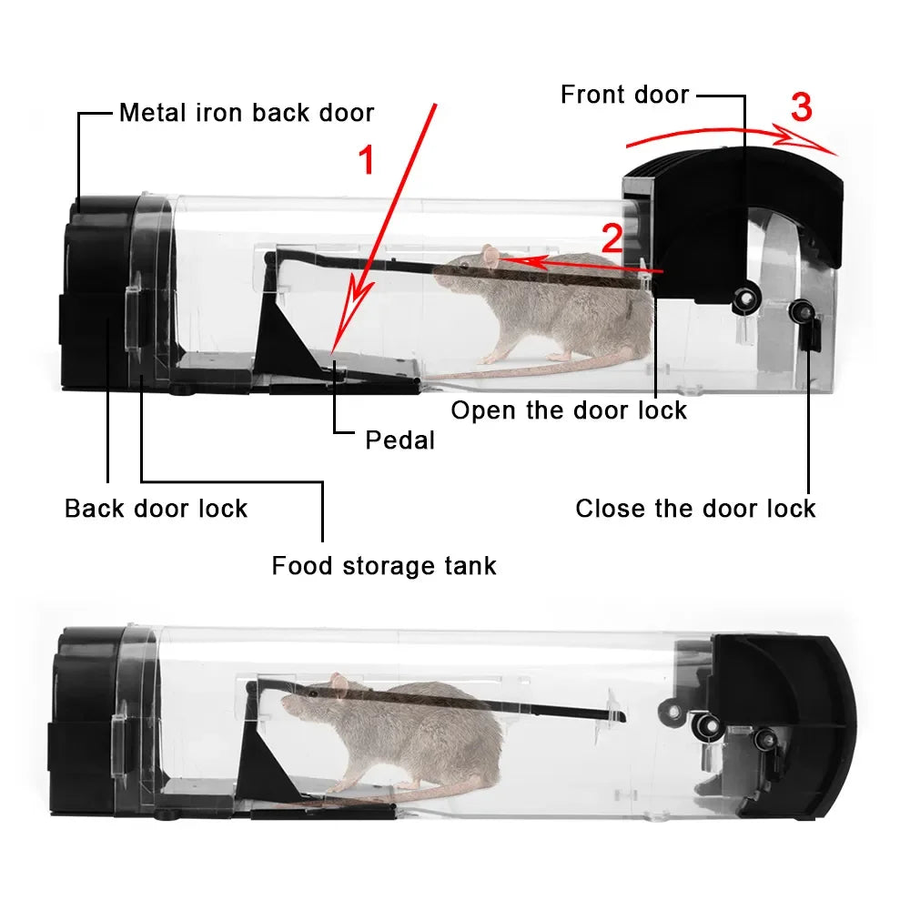 Humane Reusable Mouse Catcher Trap