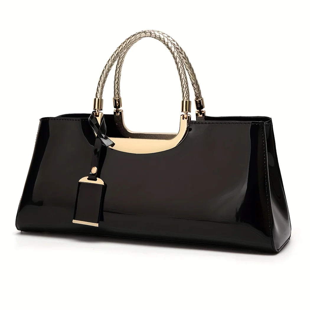 Patent Leather Evening Shoulder Bag