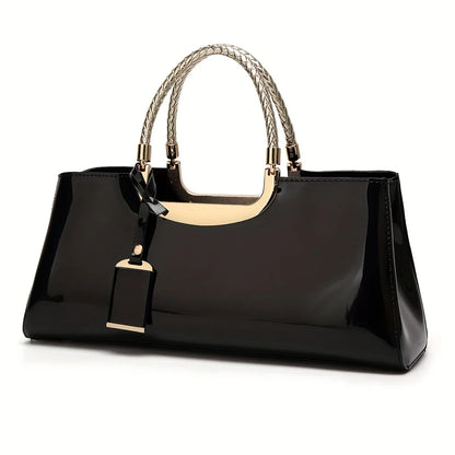 Patent Leather Evening Shoulder Bag