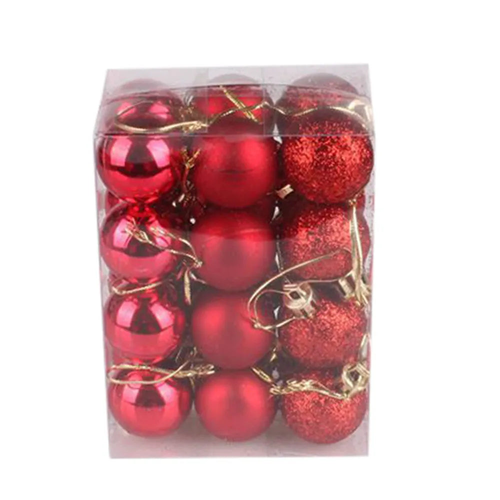 24-Piece Mini Christmas Bauble Set