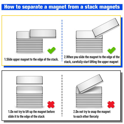 N42 Neodymium Rectangle Bar Magnets