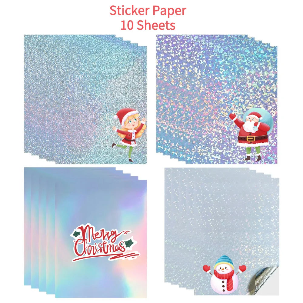 A4 Holographic Printable Vinyl Sticker Paper