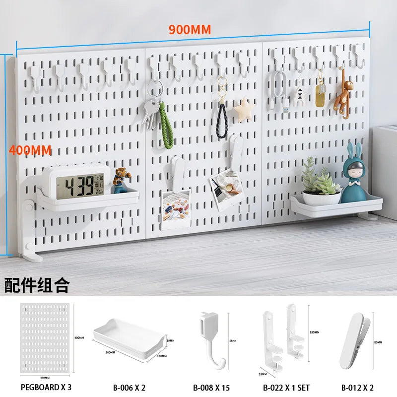 Adjustable Desktop Pegboard Organizer