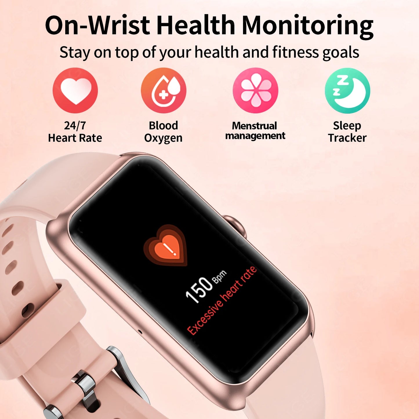 Bluetooth Health & Sports Smartwatch with Custom Dial