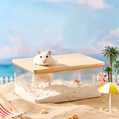 Acrylic Hamster Sand Bath House