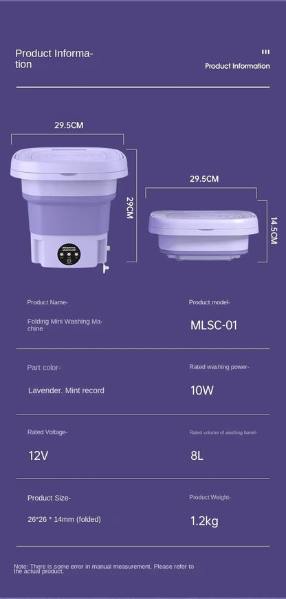 Foldable Mini Washing Machine