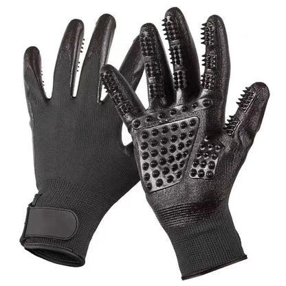Gentle Pet Grooming Glove for Cats, Dogs & Horses