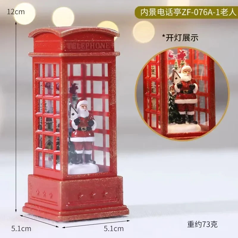 LED Christmas Train Snow Globe Ornament