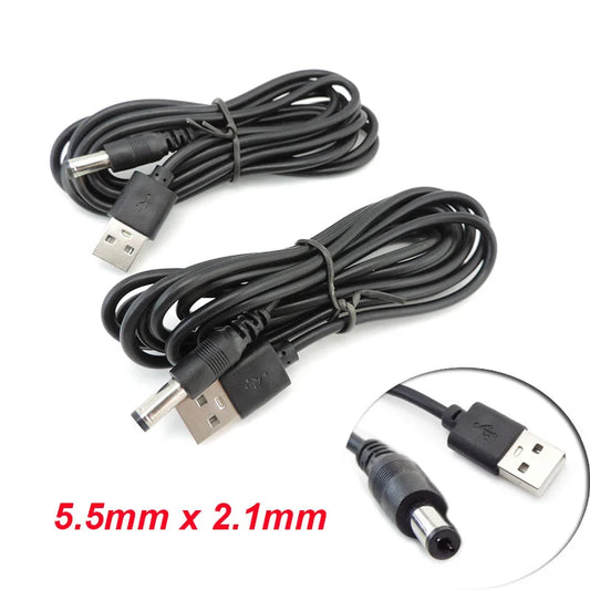 USB to DC 5.5mm Power Adapter Cable