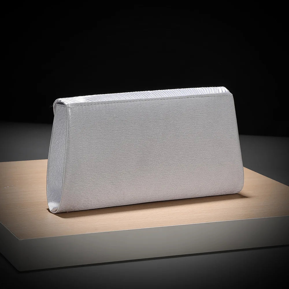 Pleated Evening Clutch Bag