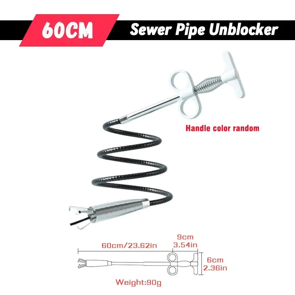 Stainless Steel Drain Cleaning Snake Tool