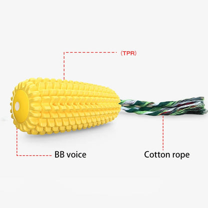 Corn Chew Squeaky Dog Toy