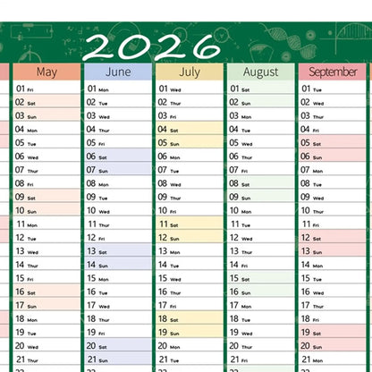 Large Writable Annual Planning Calendar Poster