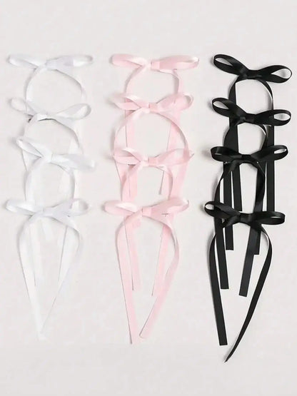 Bow Ribbon Hair Clips Set for Women & Girls