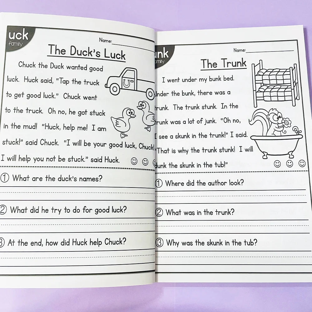 Reading Passages Comprehension Workbook