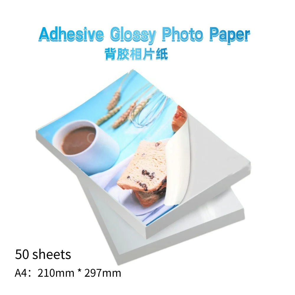 Adhesive Glossy Photo Paper