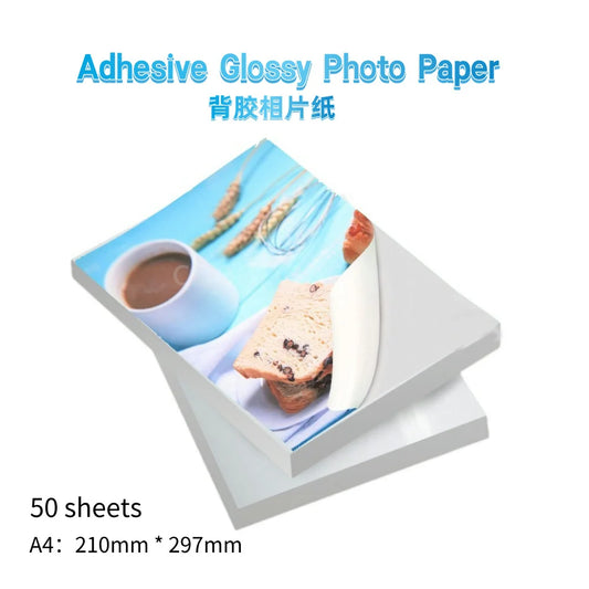 Adhesive Glossy Photo Paper