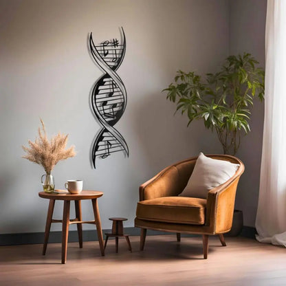 Musical Note & Violin Metal Wall Art