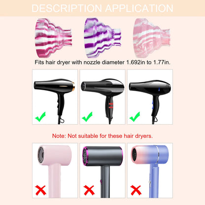 Foldable Silicone Hair Dryer Diffuser
