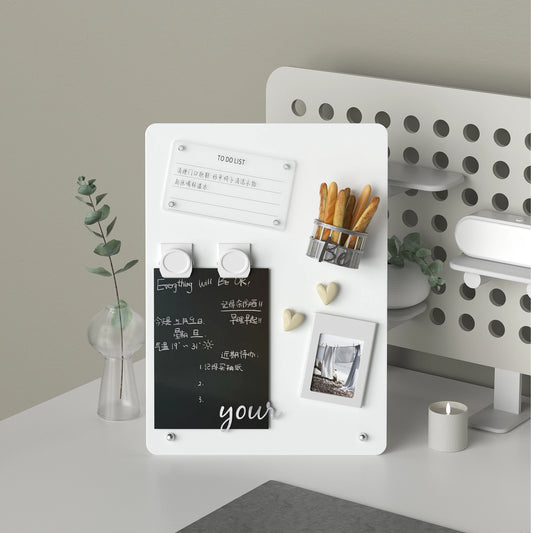 Magnetic Tabletop Bulletin Board with Stand