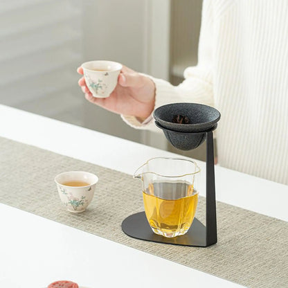 Ceramic Coffee & Tea Strainer with Stand