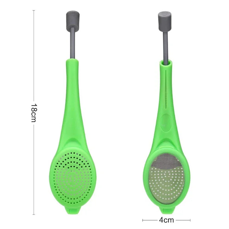 Tea Infuser Spoon with Built-In Plunger