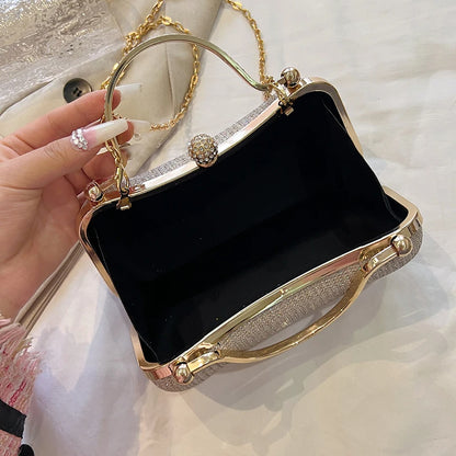 Crystal Studded Barrel Evening Bag