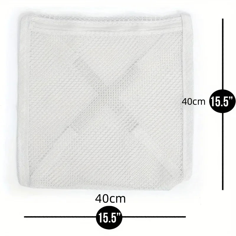 White Mesh Shoe Laundry & Dryer Bag