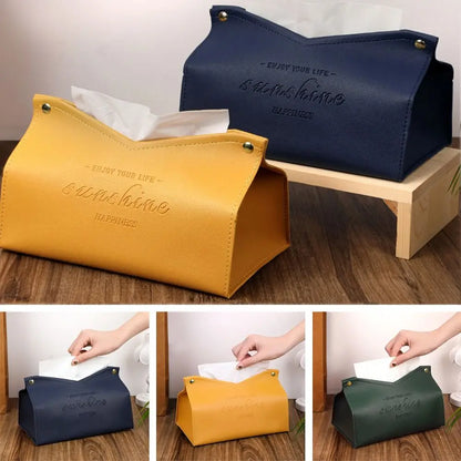 PU Leather Nordic Tissue Box Cover