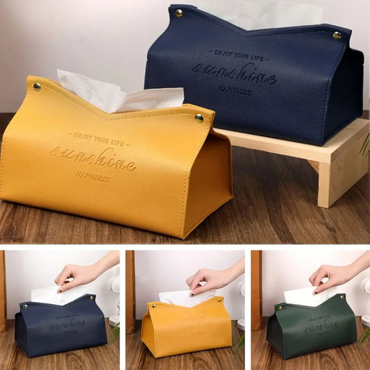 PU Leather Nordic Tissue Box Cover