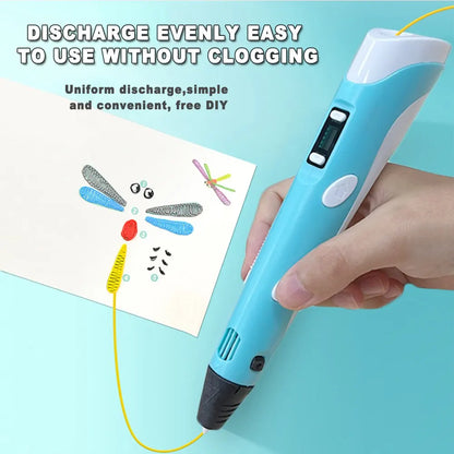 USB 3D Printing Pen with 9m PLA Filament Kit
