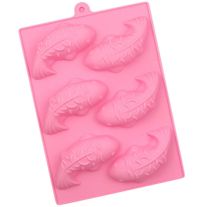 3D Fish-Shaped Food-Grade Silicone Mould for Chocolate, Cakes & Desserts