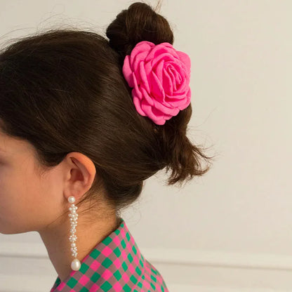 Rose Flower Hair Clip for Women